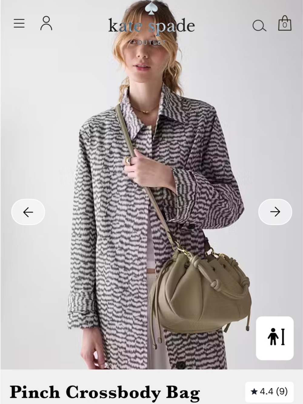 kate spade Olive Green Gathered Leather Shoulder Bag - Picture 4 of 8